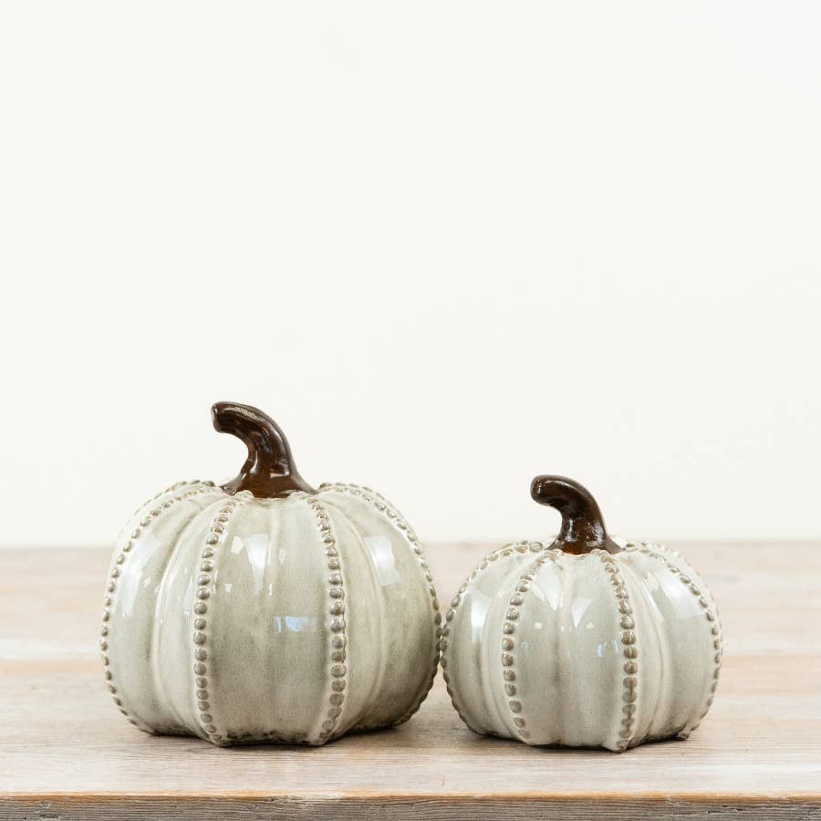 Glazed Pumpkin Ornament, 12.5cm