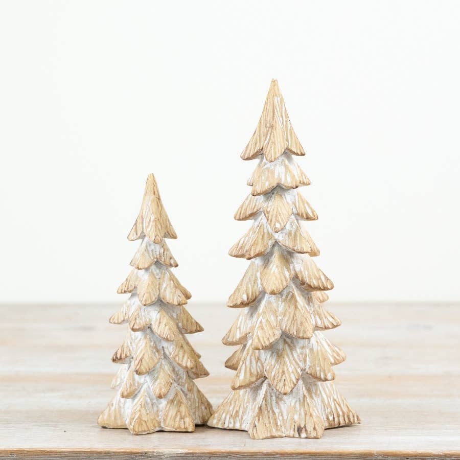 17.5cm Resin Wood Effect Tree Ornament