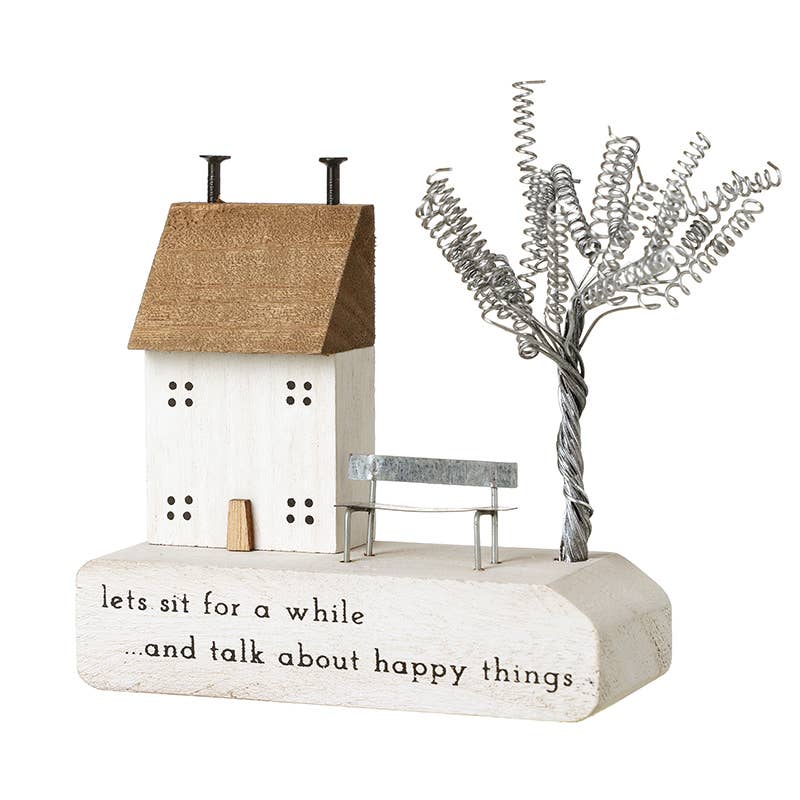 Happy Things Wooden House Block