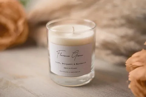 Lime, Bergamot & Mandarin Scented Candle
