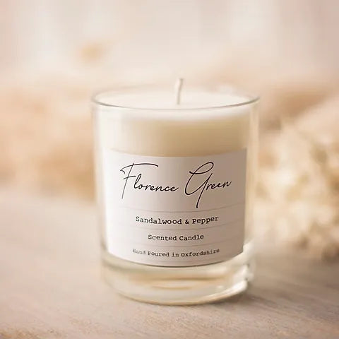 Sandlewood & Pepper Scented Candle
