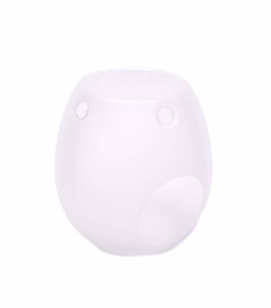 Glass Wax Melt Burner: Frosted White