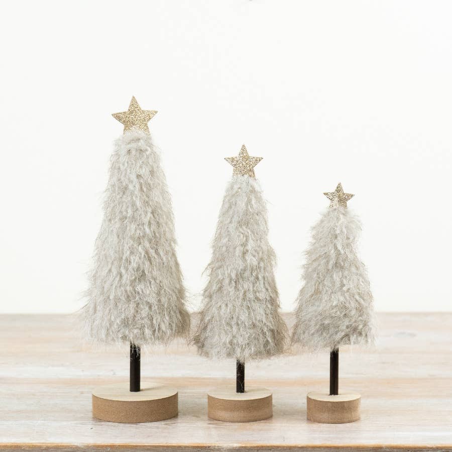 Neutral Fluffy Wooden Tree