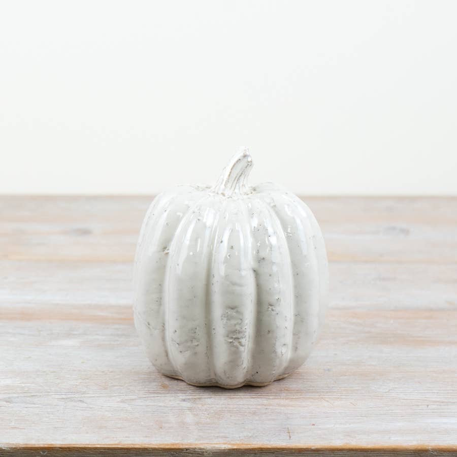 Ceramic Pumpkin Deco, 15.5cm