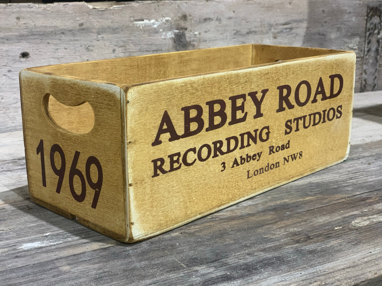 Abbey Road Wooden Crate