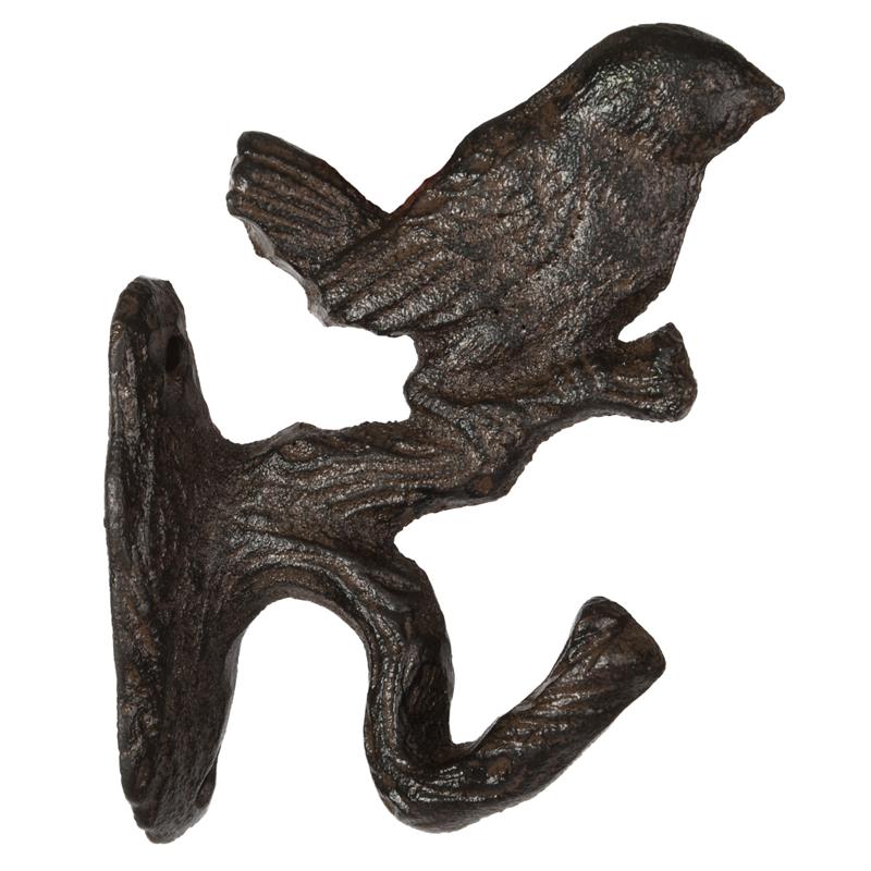 Cast Iron Branch & Bird Coat Hook