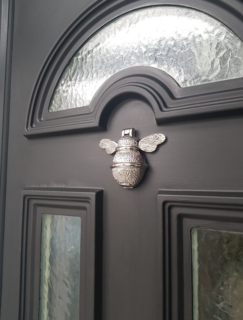 Nickel 'Silver' Bee Door Knocker