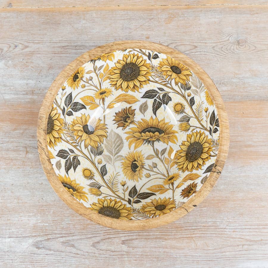Sunflower Enamel Bowl