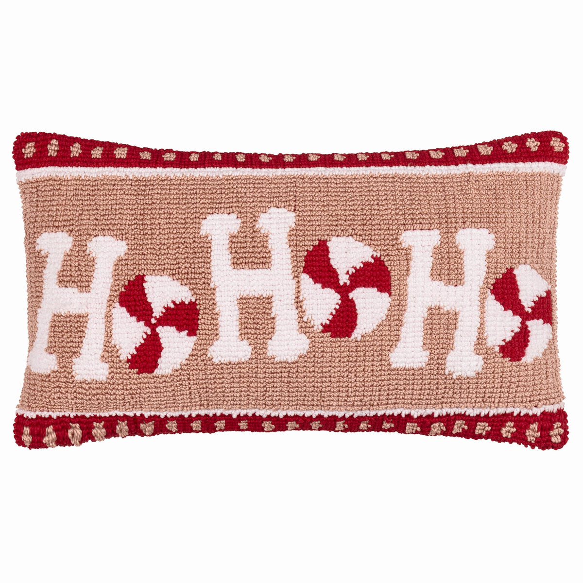 Candy Ho Ho Ho Tufted Cushion Pink/Red: Pink/Red / Polyester Filled / 30 x 50cm