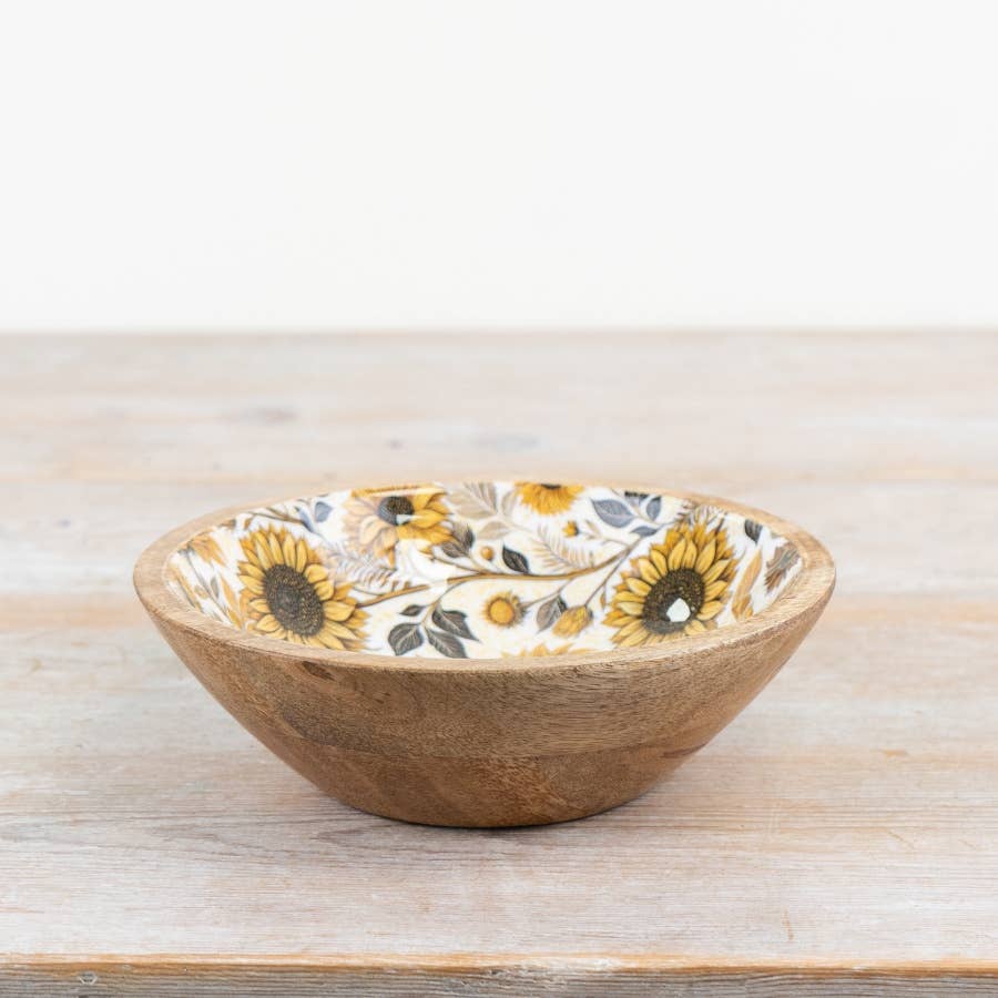 Sunflower Enamel Bowl