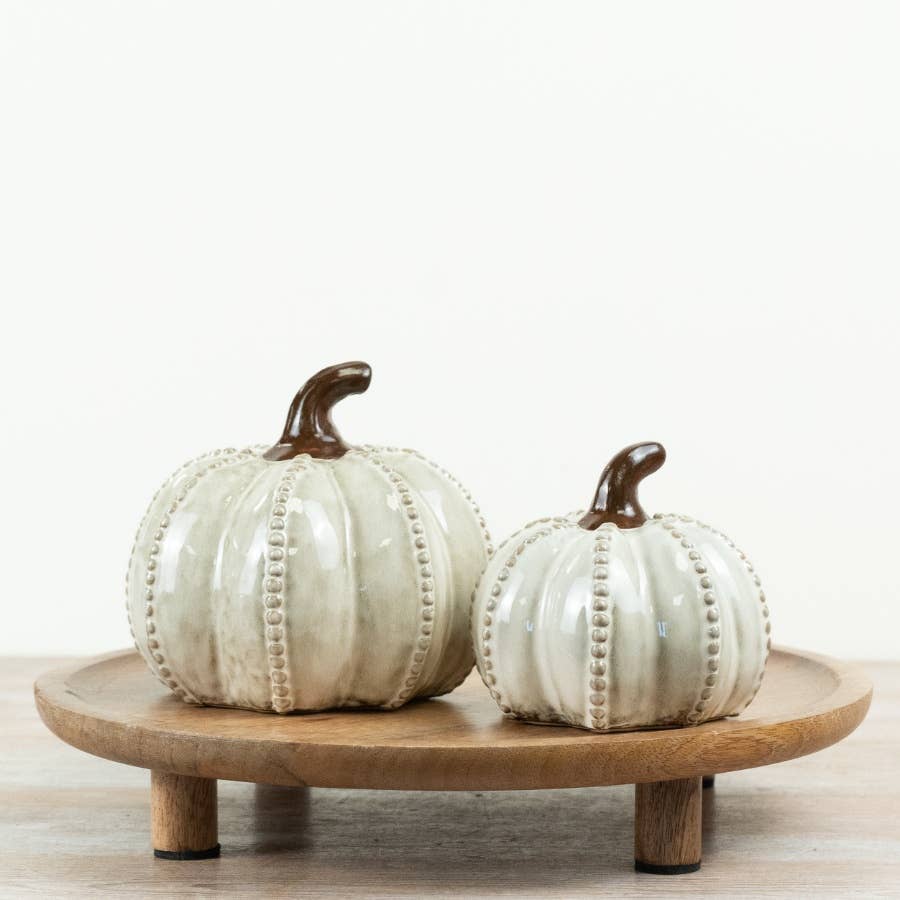 Glazed Pumpkin Ornament, 12.5cm