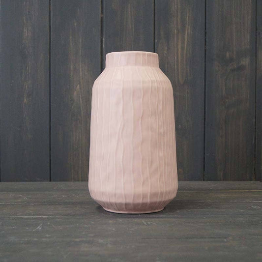 Glazed Pastel Pink Vase (19.5cm)
