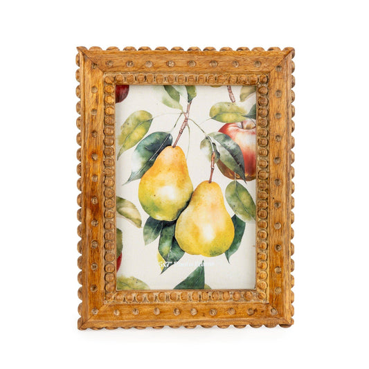 5x7 Photo Frame - Mango Wood Debossed Design 6PK