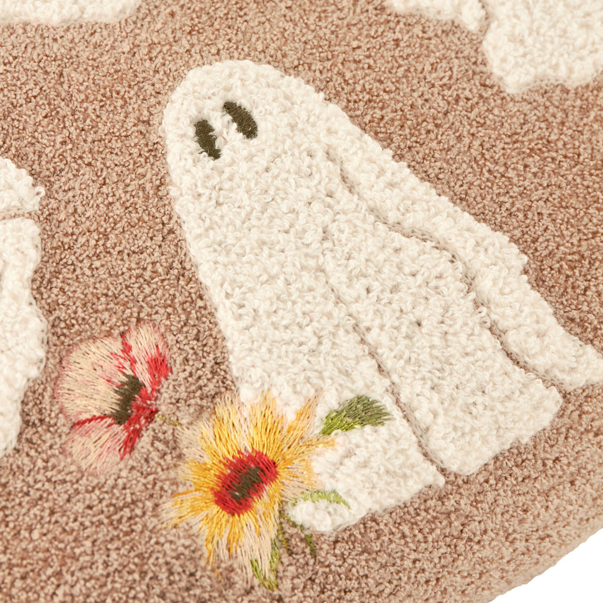 Bootanical Ghost Boucle Cushion Natural: Natural / Polyester Filled / 30 x 50cm