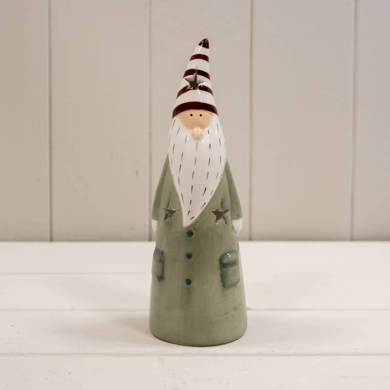 Light Green/White Ceramic Gonk Decoration