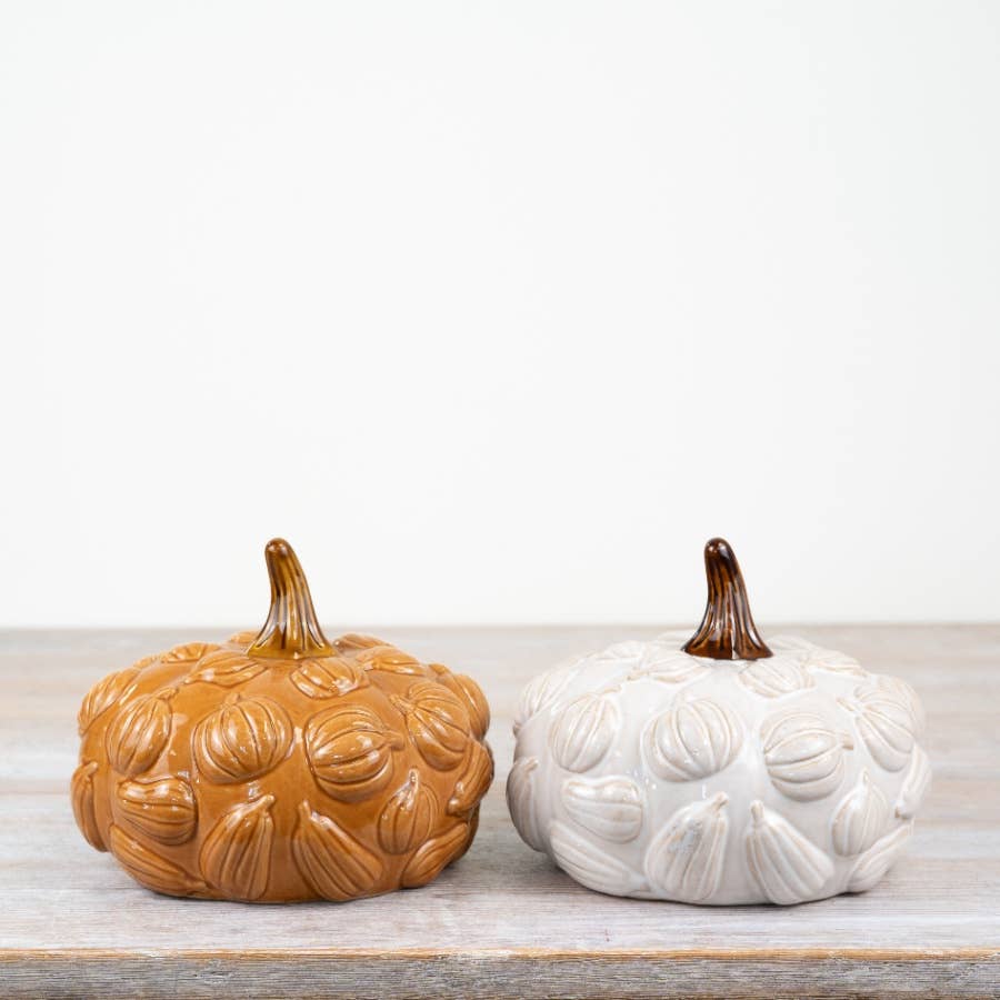 Ceramic Pumpkin Décor, 19cm
