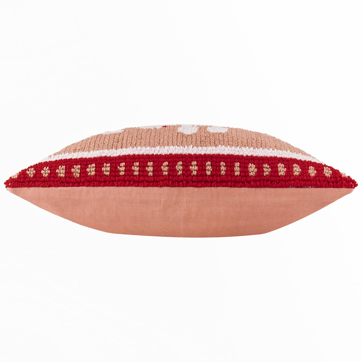 Candy Ho Ho Ho Tufted Cushion Pink/Red: Pink/Red / Polyester Filled / 30 x 50cm