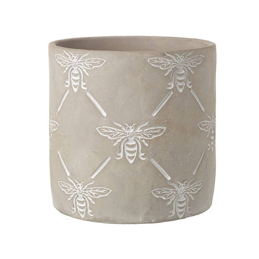 Lrg Bee Design Flower Pot