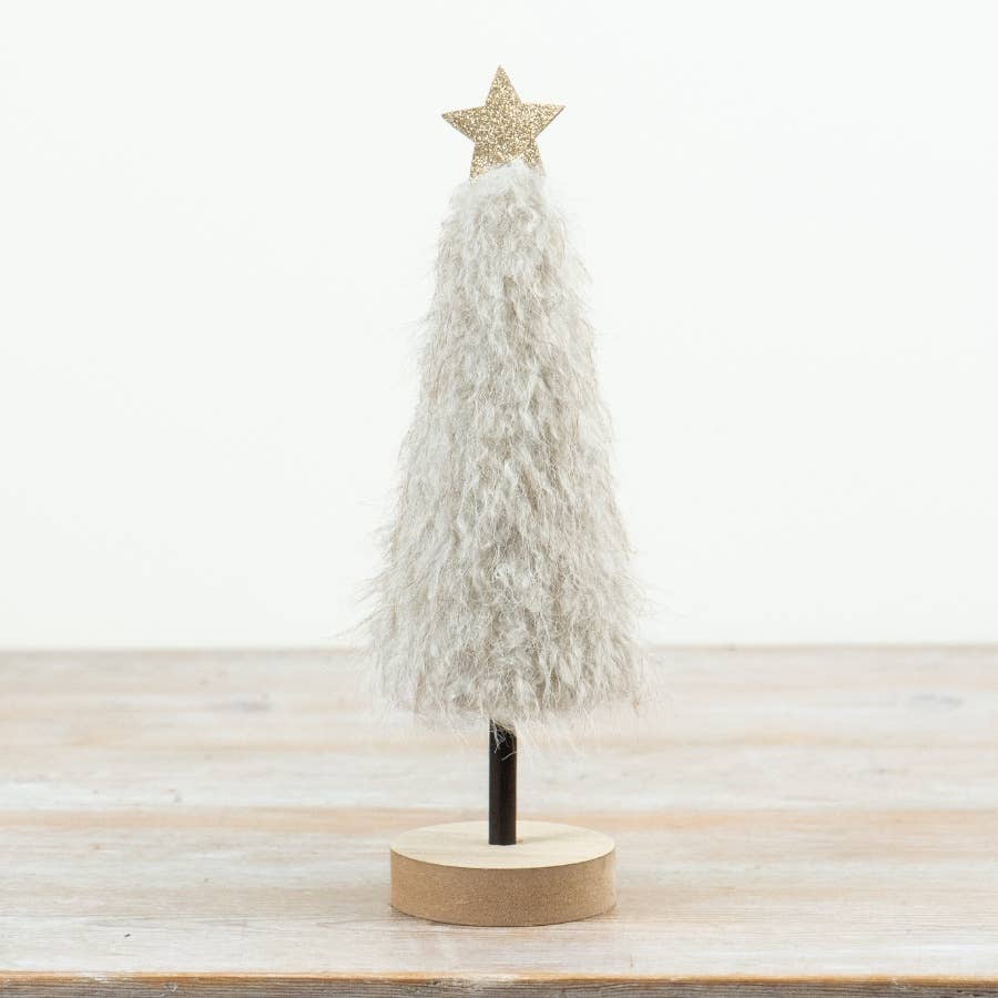 Neutral Fluffy Wooden Tree