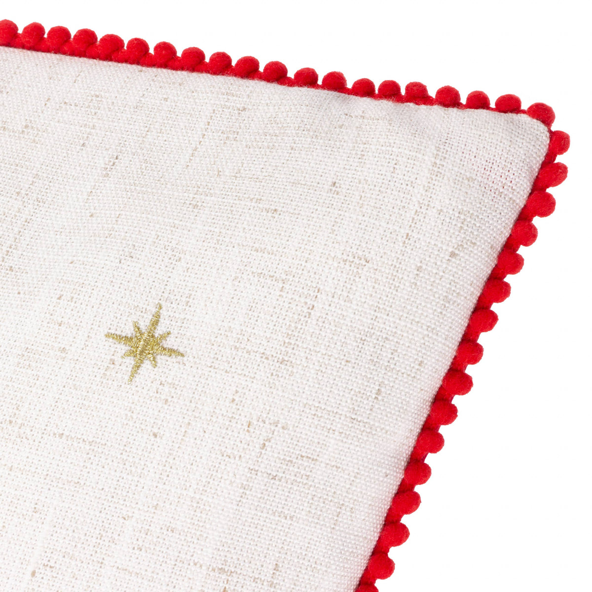 Twinkling Tree Embroidered Cushion Natural: Natural / Cover Only / 45 x 45cm