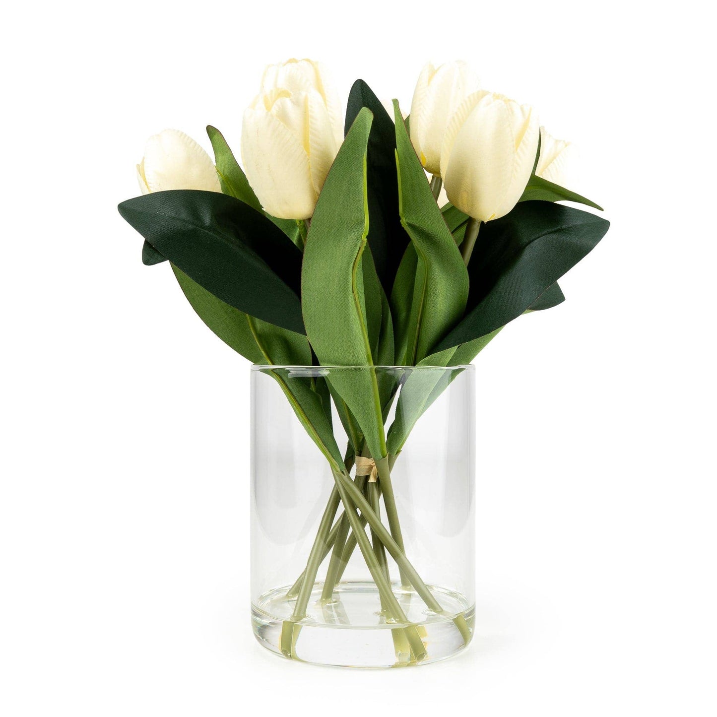 Bouquet of Tulips in Glass Vase
