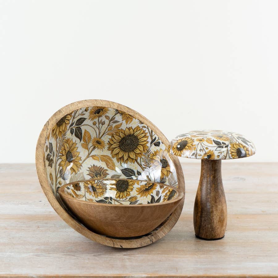 Sunflower Enamel Bowl