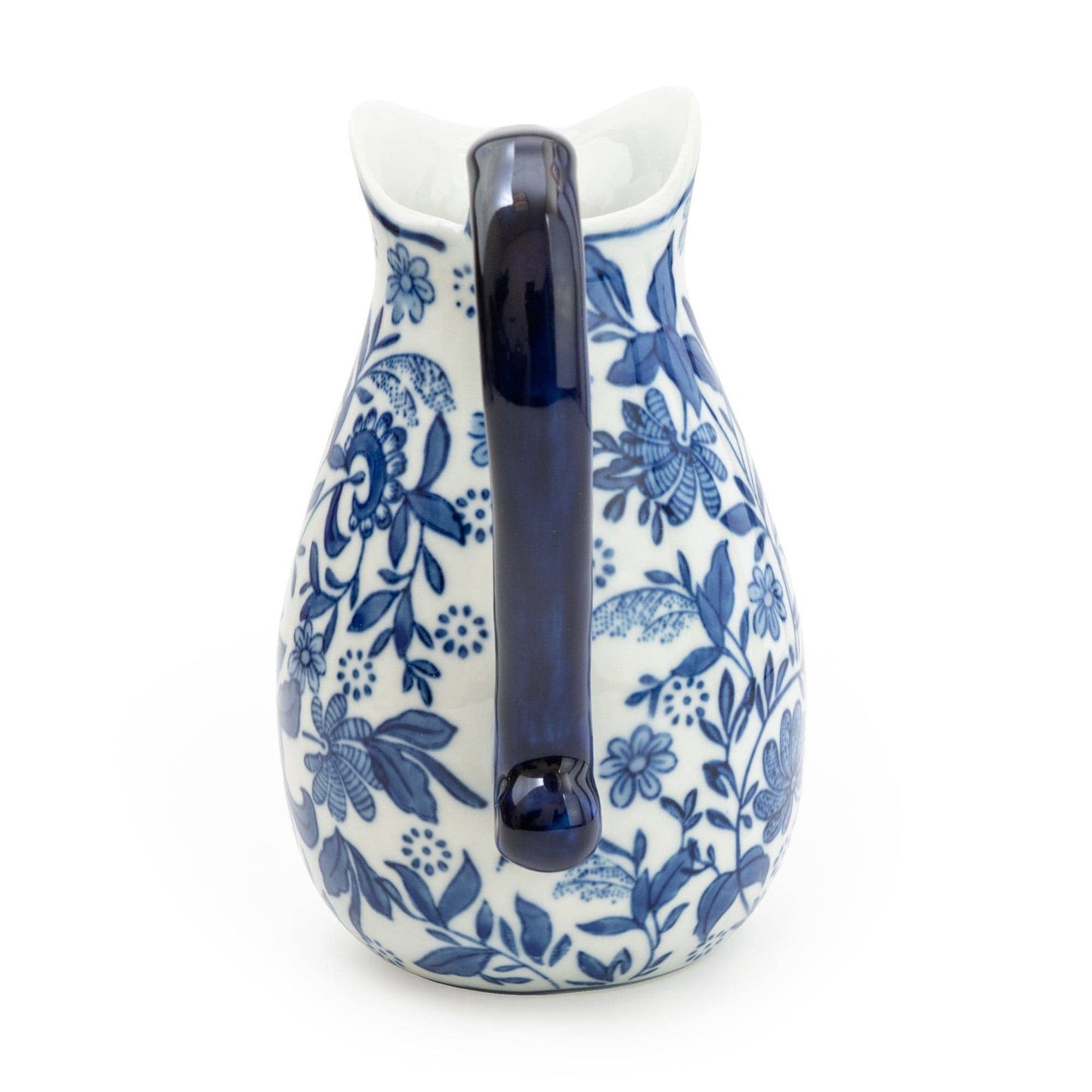 Blue & White Large Ceramic Jug 9"