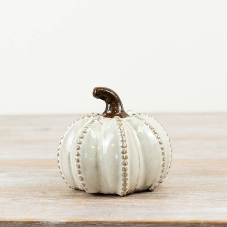 Glazed Pumpkin Ornament, 12.5cm