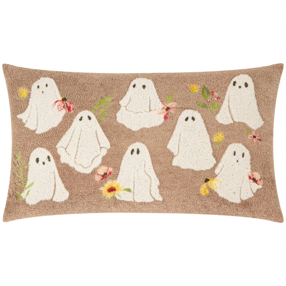 Bootanical Ghost Boucle Cushion Natural: Natural / Polyester Filled / 30 x 50cm
