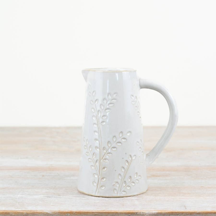 Embossed Leaf Design Jug, 12.7cm