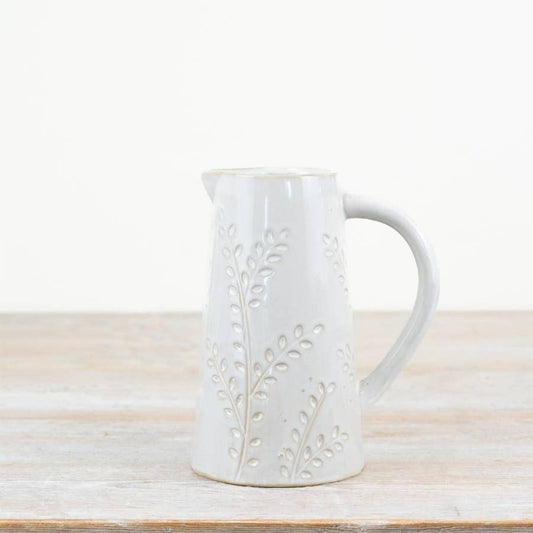 Embossed Leaf Design Jug, 12.7cm