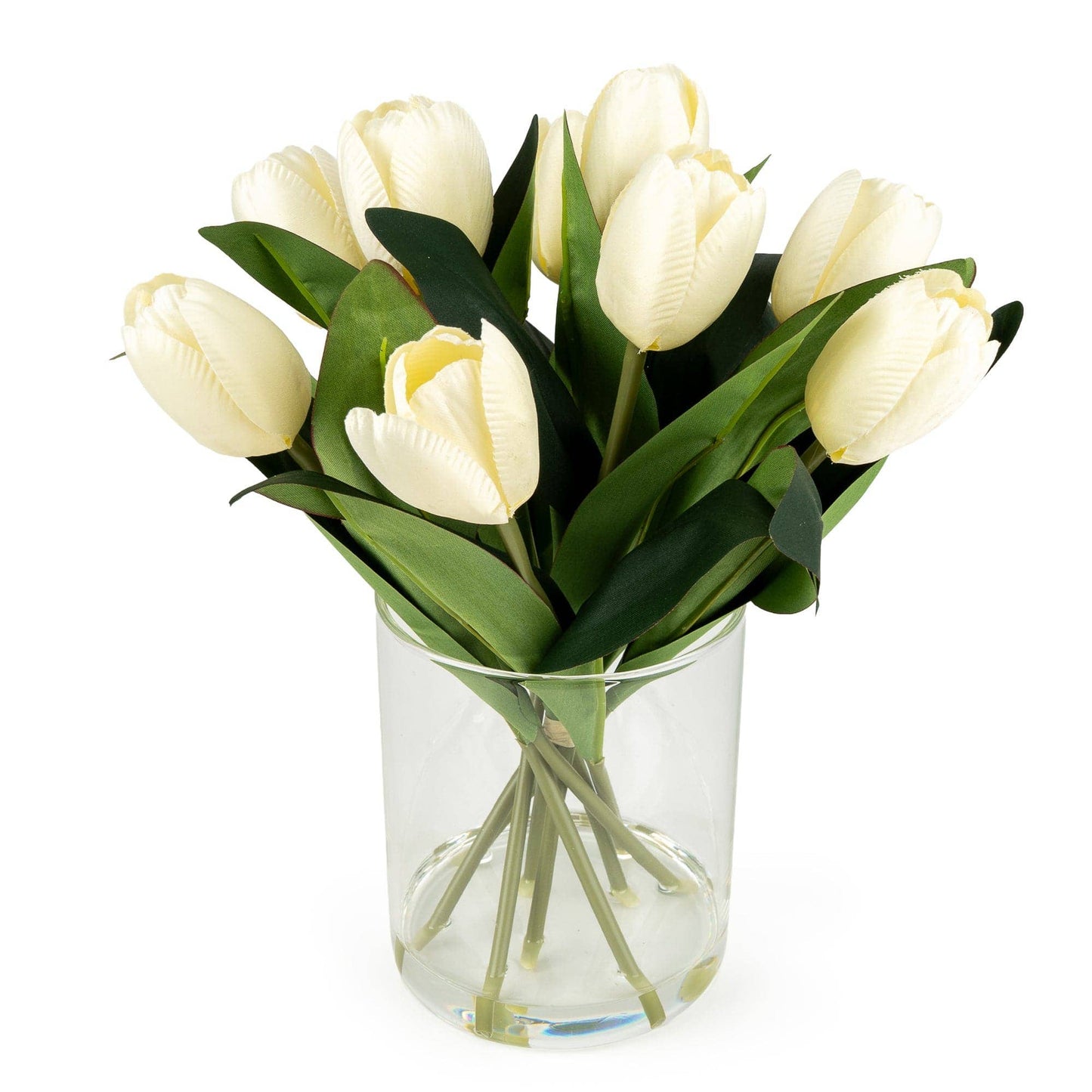 Bouquet of Tulips in Glass Vase