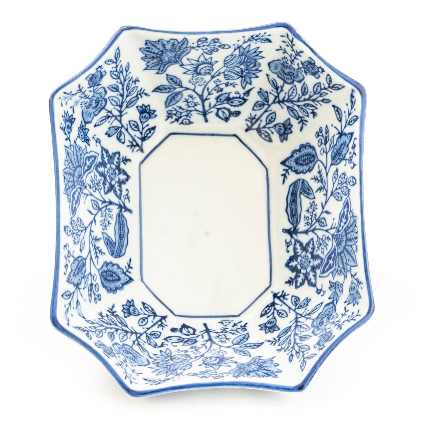 Sumatra Blue & White Rectangular Bowl 7” 4PK