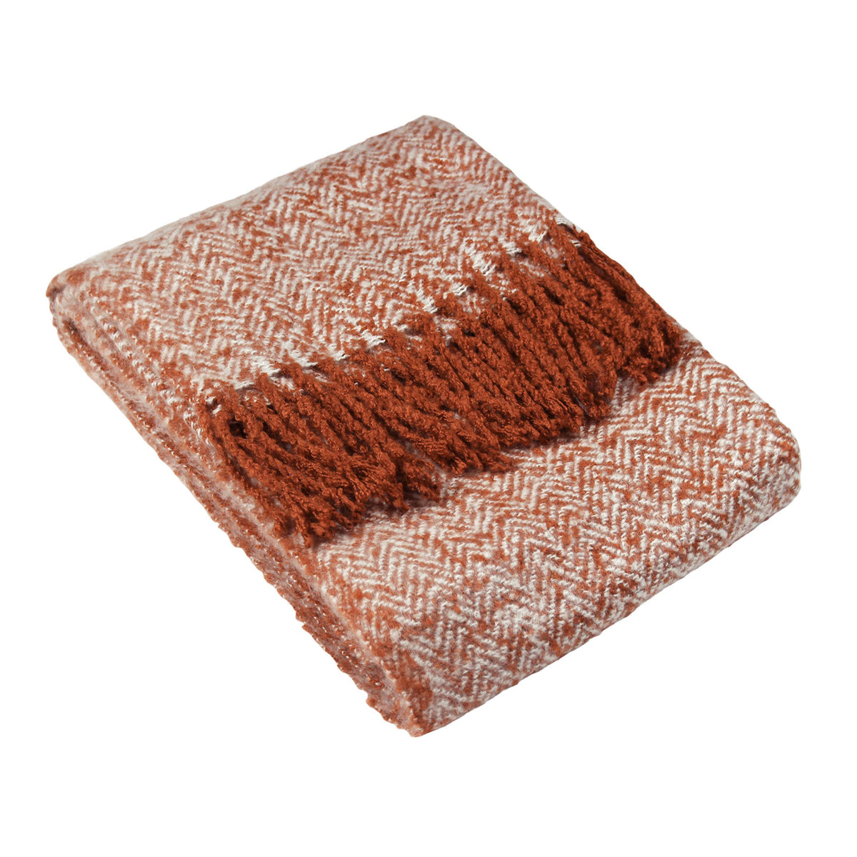 Weaver Herringbone Throw Rust: Rust / 130 x 180cm