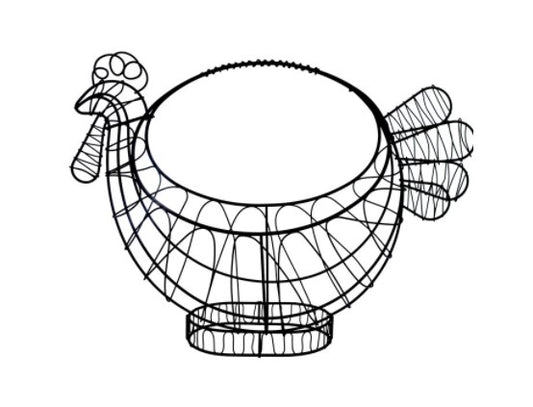 Wire Rooster Egg Basket