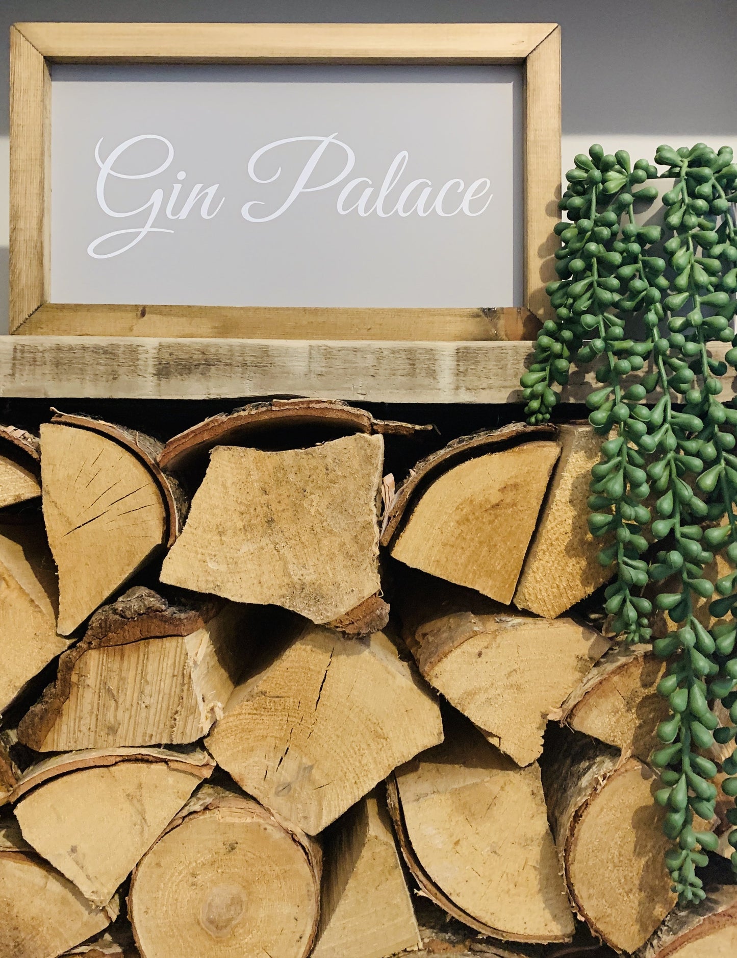 Gin Palace Framed Sign