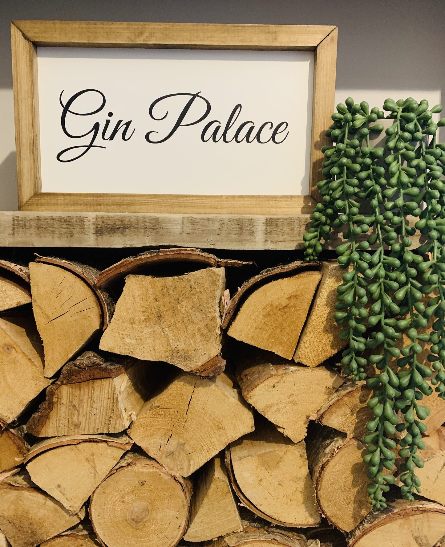 Gin Palace Framed Sign