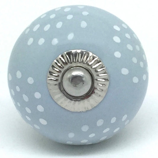 Pavilion Grey Snowflake Ceramic Knob