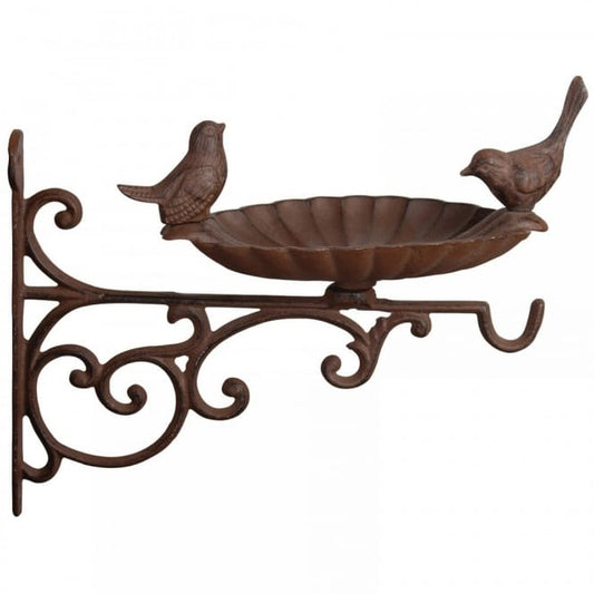 Cast Iron Bird Feeder /Bath with Bracket