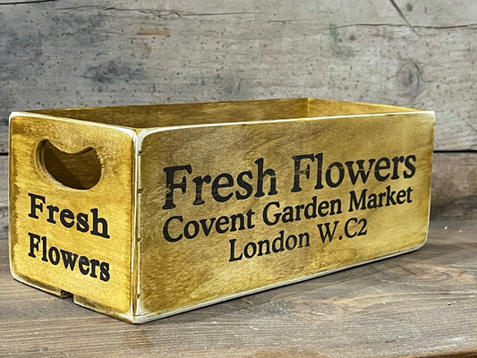Convent Garden Flowers Market Wooden Crate