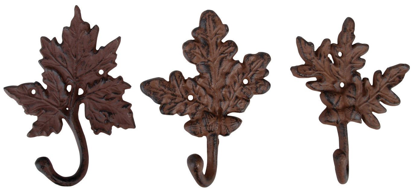 Cast Iron Tree Leaves Coat Hook Set – Oh So Chic