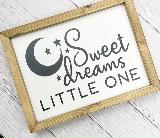 Sweet Dreams Little One Framed Sign